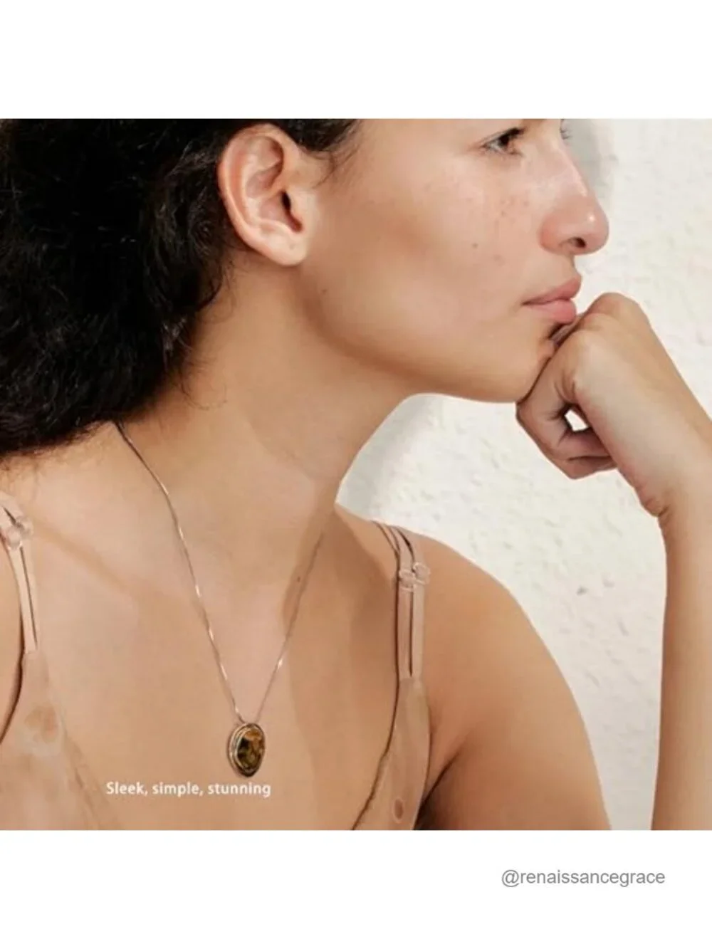 Mchic Gold Silver Disc Pendant Necklace Women Stainless Steel Snake Chain Two